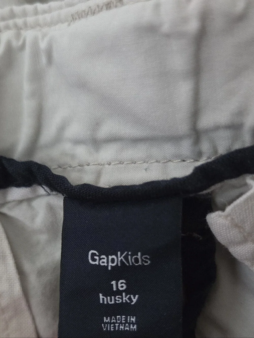 Vintage Gap Kids Boy's Cargo Shorts Size 16 Husky Tan Khaki Lot Of 2 Adjustable